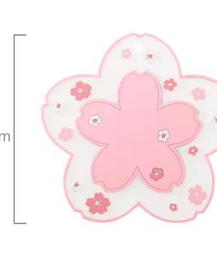 Sakura Onderzetter – Antislip PVC Kopjes Onderzetter met Bloesem Design
