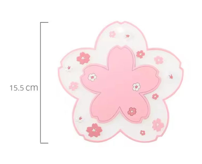 Sakura Onderzetter – Antislip PVC Kopjes Onderzetter met Bloesem Design