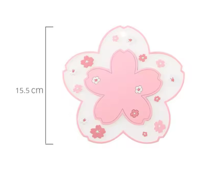 Sakura Onderzetter – Antislip PVC Kopjes Onderzetter met Bloesem Design