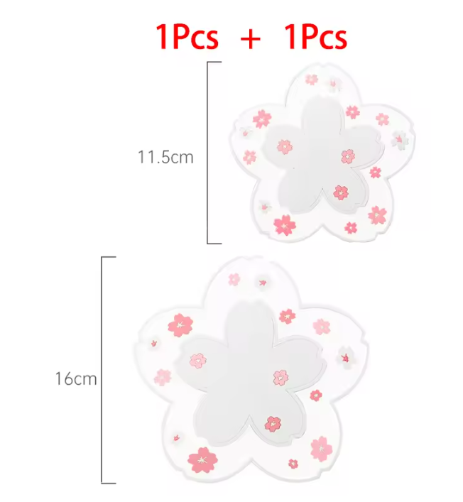 Sakura Onderzetter – Antislip PVC Kopjes Onderzetter met Bloesem Design