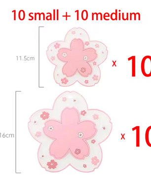 Sakura Onderzetter – Antislip PVC Kopjes Onderzetter met Bloesem Design