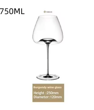 Ultradun Kristallen Wijnglas – Concave-Convex Bordeaux Glas voor Wijn