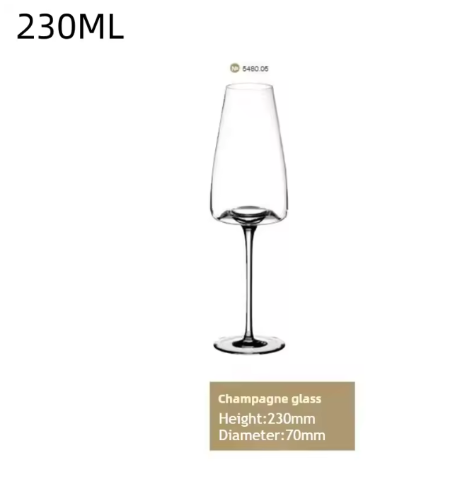 Ultradun Kristallen Wijnglas – Concave-Convex Bordeaux Glas voor Wijn