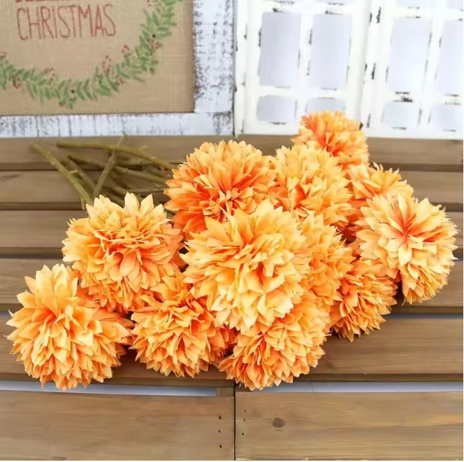 Set van 3/5 Kunstmatige Hortensia Bloemen – Realistisch Bloemenboeket voor Vaas, Woonkamer en Bruiloft Decoratie