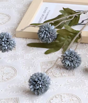 5-Hoofdige Paardenbloem Kunstbloem – Decoratieve Bloemsteel voor Bruiloft en Interieur