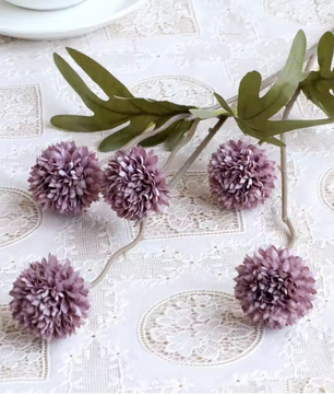 5-Hoofdige Paardenbloem Kunstbloem – Decoratieve Bloemsteel voor Bruiloft en Interieur