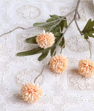 5-Hoofdige Paardenbloem Kunstbloem – Decoratieve Bloemsteel voor Bruiloft en Interieur