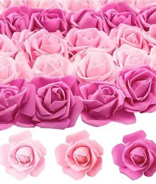Foam Rozen Kunstbloemen Hoofden – DIY Decoratie voor Cadeaus, Bruiloft en Valentijn