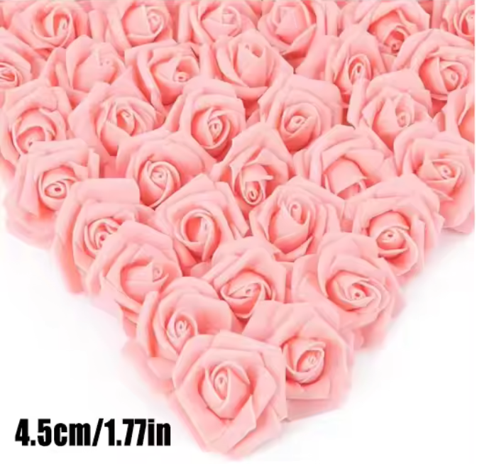 Foam Rozen Kunstbloemen Hoofden – DIY Decoratie voor Cadeaus, Bruiloft en Valentijn
