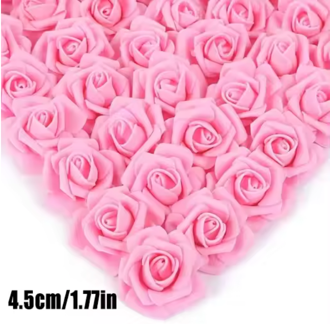 Foam Rozen Kunstbloemen Hoofden – DIY Decoratie voor Cadeaus, Bruiloft en Valentijn