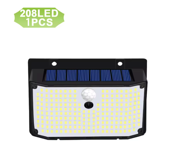 158 LED Zonne Wandlamp met Bewegingssensor – Waterdichte Buitenverlichting voor Tuin en Garage