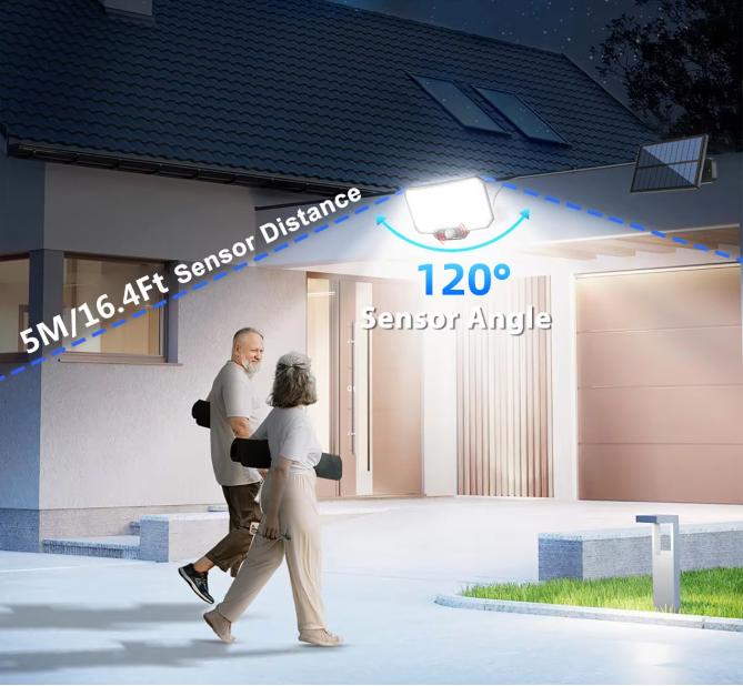 234 LED Zonne Wandlamp met Bewegingssensor – Superheldere Buitenverlichting voor Tuin en Garage