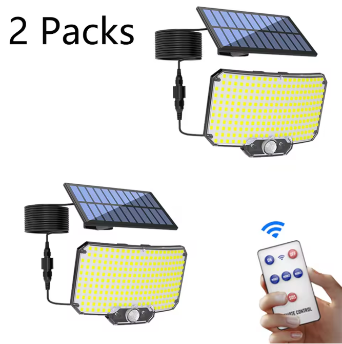 234 LED Zonne Wandlamp met Bewegingssensor – Superheldere Buitenverlichting voor Tuin en Garage