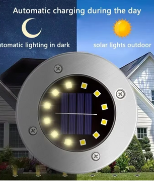 Solar Grondlampen Set – Ondergrondse LED Tuinverlichting voor Pad, Gazon en Tuin