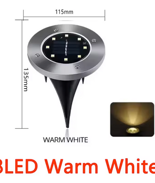 Solar Grondlampen Set – Ondergrondse LED Tuinverlichting voor Pad, Gazon en Tuin