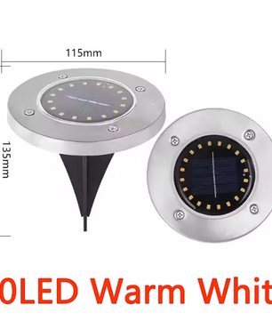 Solar Grondlampen Set – Ondergrondse LED Tuinverlichting voor Pad, Gazon en Tuin