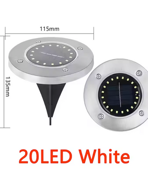 Solar Grondlampen Set – Ondergrondse LED Tuinverlichting voor Pad, Gazon en Tuin