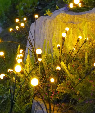 Solar Vuurvlieg Tuinverlichting – Bewegende LED Buitenlamp voor Sfeervolle Tuindecoratie