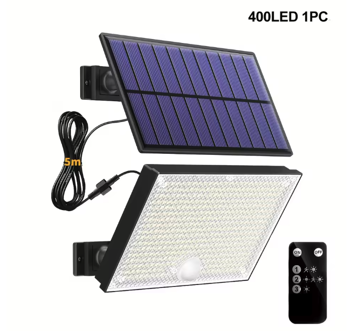 Solar LED Buitenlamp met Bewegingssensor – Waterdichte Beveiligingsverlichting voor Tuin en Garage