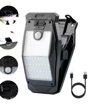 Solar Clip Lamp met Bewegingssensor – 58 LED Draadloze Hekverlichting voor Tuin en Patio