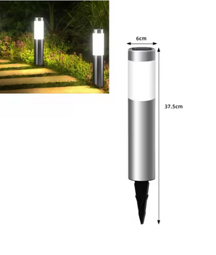 Solar Padverlichting van Roestvrij Staal – Moderne LED Tuinlamp voor Pad en Gazon
