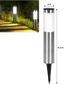 Solar Padverlichting van Roestvrij Staal – Moderne LED Tuinlamp voor Pad en Gazon