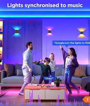 Smart LED Buitenwandlamp RGB+CCT – App en Spraakgestuurde Tuinverlichting met Instelbare Hoek