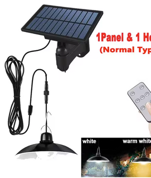 Solar Hanglamp met Afstandsbediening – Waterdichte LED Schuurlamp voor Tuin en Tuinhuis