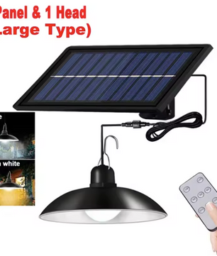 Solar Hanglamp met Afstandsbediening – Waterdichte LED Schuurlamp voor Tuin en Tuinhuis