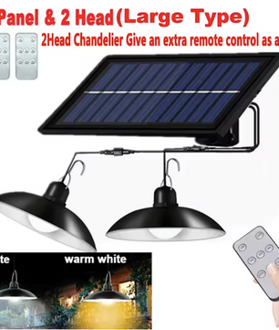 Solar Hanglamp met Afstandsbediening – Waterdichte LED Schuurlamp voor Tuin en Tuinhuis