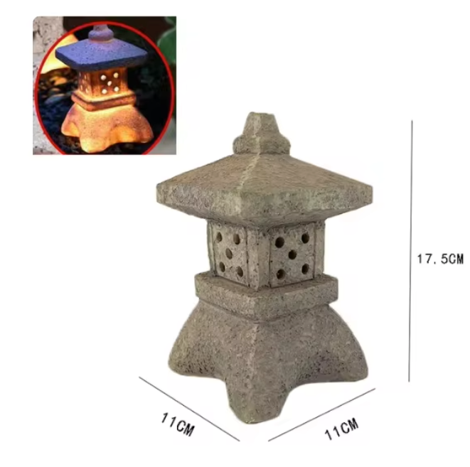 Solar Pagode Tuinlantaarn – Japanse LED Tuinlamp Standbeeld voor Balkon en Tuin