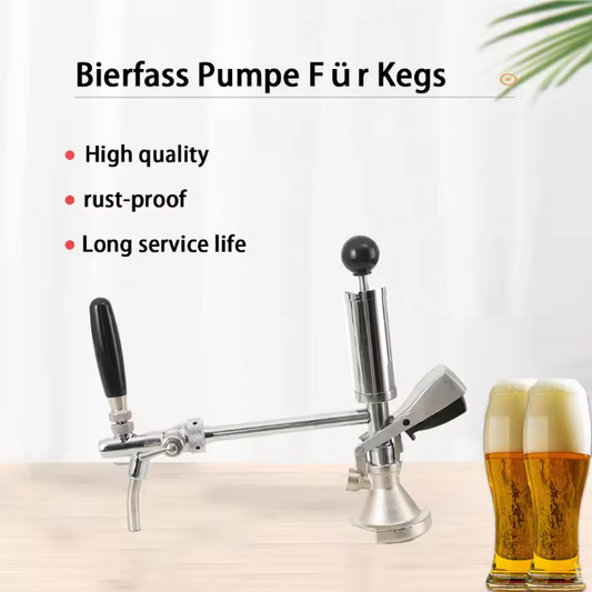 RVS Bierpomp 4 inch – Handmatige Biervat Pomp voor Feesten en Homebrew