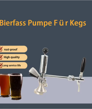 RVS Bierpomp 4 inch – Handmatige Biervat Pomp voor Feesten en Homebrew