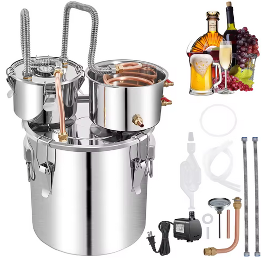 50L RVS Distilleerapparaat – Alcohol Water Distilleerder voor Whisky en Wijn