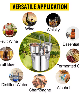 50L RVS Distilleerapparaat – Alcohol Water Distilleerder voor Whisky en Wijn