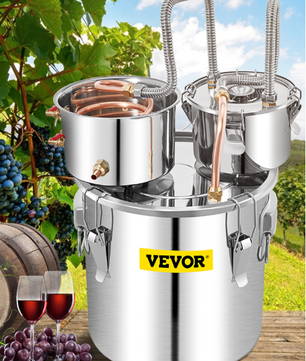 50L RVS Distilleerapparaat – Alcohol Water Distilleerder voor Whisky en Wijn