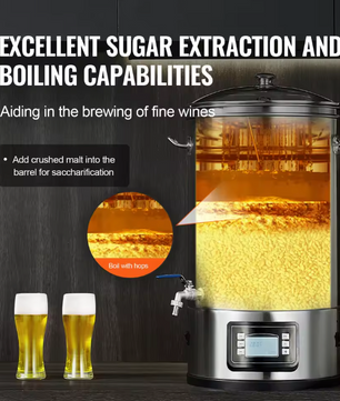 Elektrisch Brouwsysteem 8 Gallon – Alles-in-één Bierbrouwketel van RVS