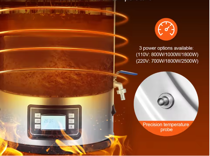 Elektrisch Brouwsysteem 8 Gallon – Alles-in-één Bierbrouwketel van RVS