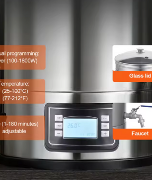 Elektrisch Brouwsysteem 8 Gallon – Alles-in-één Bierbrouwketel van RVS