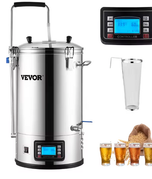 Elektrisch Brouwsysteem 35L – RVS Alles-in-één Bierbrouwketel met Pomp
