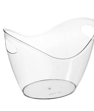 Transparante IJsemmer 4L – Wijn en Champagne Koeler met Handvat