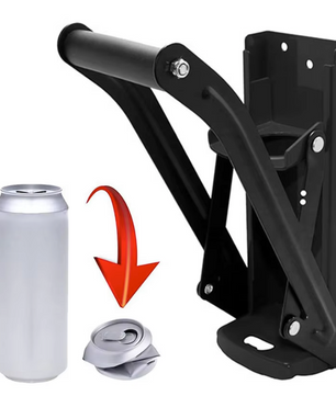 Metalen Blikjesbreker 16oz – Wandgemonteerde Blikpers met Flesopener