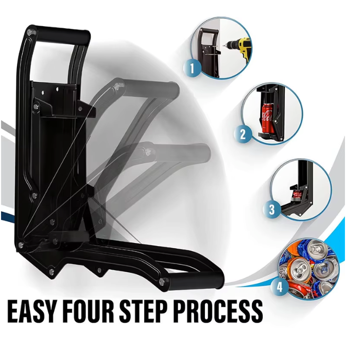 Metalen Blikjesbreker 16oz – Wandgemonteerde Blikpers met Flesopener