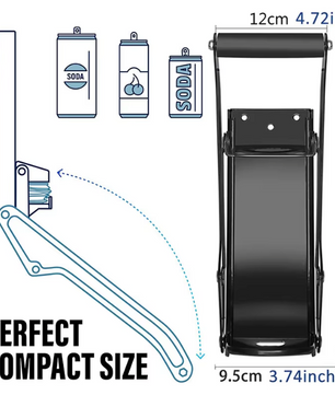 Metalen Blikjesbreker 16oz – Wandgemonteerde Blikpers met Flesopener