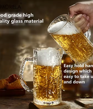 Bierglazen Pint Mokken met Dikke Bodem – Bar Glaswerk met Frosted Textuur