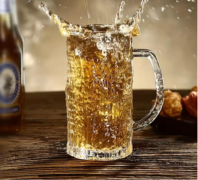Bierglazen Pint Mokken met Dikke Bodem – Bar Glaswerk met Frosted Textuur