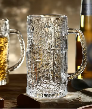 Bierglazen Pint Mokken met Dikke Bodem – Bar Glaswerk met Frosted Textuur