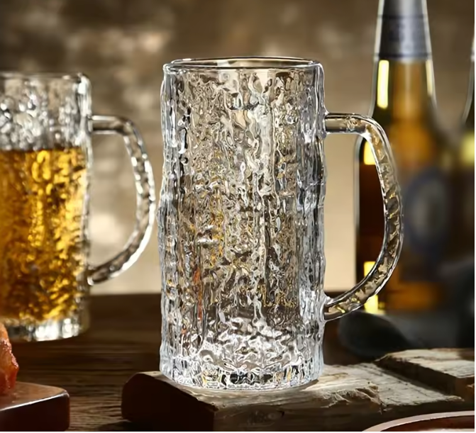 Bierglazen Pint Mokken met Dikke Bodem – Bar Glaswerk met Frosted Textuur