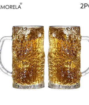 Bierglazen Pint Mokken met Dikke Bodem – Bar Glaswerk met Frosted Textuur