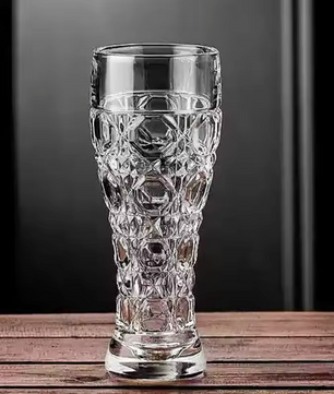 Bierglas met Handvat 330ml / 500ml – Gesneden Glas voor Bier en Dranken